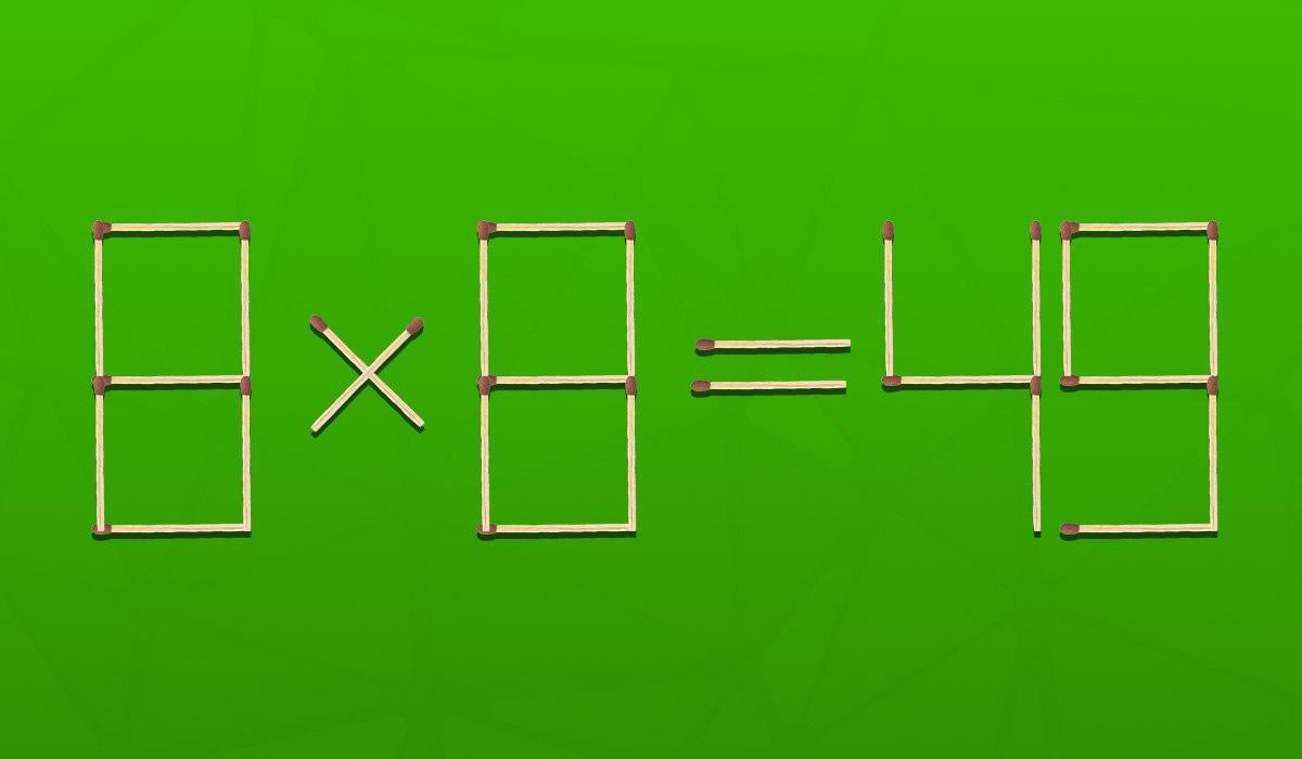 Предизвикателство за мозъка: трябва да преместите едно мачле, за да поправите грешка