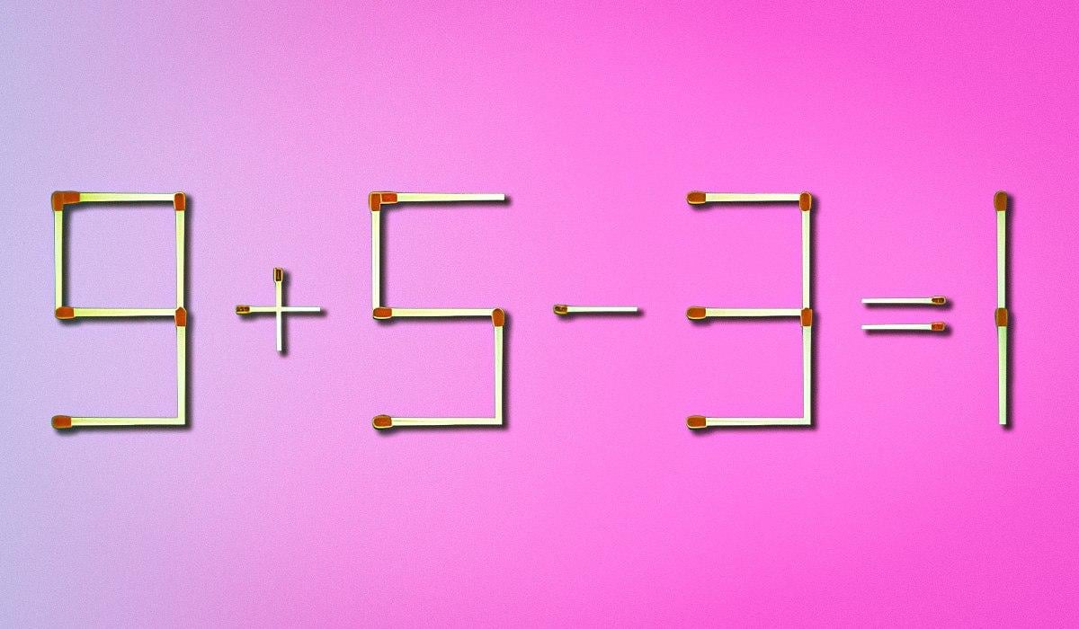 IQ тест: трябва да преместите само една клечка